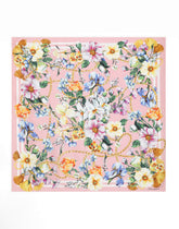 Floral-print silk twill foulard (90x90) - | Dolce & Gabbana