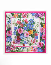 Floral-print silk twill foulard (90x90) - | Dolce & Gabbana