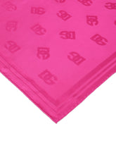 Twill jacquard scarf with DG logo (70 x 70) - | Dolce & Gabbana