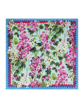 Bluebell-print twill scarf (70 x 70) - | Dolce & Gabbana