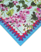 Bluebell-print twill scarf (70 x 70) - | Dolce & Gabbana