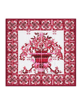 Majolica-print twill scarf (70 x 70) - | Dolce & Gabbana