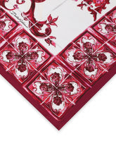 Majolica-print twill scarf (70 x 70) - | Dolce & Gabbana