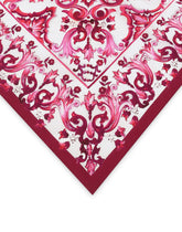 Majolica-print twill scarf (70 x 70) - | Dolce & Gabbana