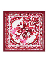 Majolica-print twill scarf (70 x 70) - | Dolce & Gabbana
