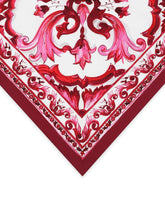 Majolica-print twill scarf (70 x 70) - | Dolce & Gabbana