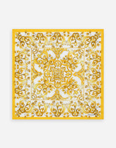 Majolica-print twill scarf (70 x 70) - | Dolce & Gabbana