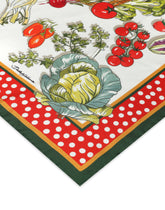 Vegetable-print twill scarf (70 x 70) - | Dolce & Gabbana
