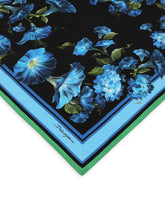 Twill scarf with vintage rose print (70 x 70) - | Dolce & Gabbana