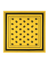 Twill scarf with all-over DG logo print (70 x 70) - | Dolce & Gabbana