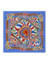 Carretto-print twill scarf (70x70) - | Dolce & Gabbana