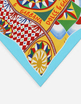Carretto-print twill scarf (70x70) - | Dolce & Gabbana