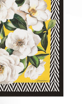 Gardenia-print silk twill foulard (70x70) - | Dolce & Gabbana