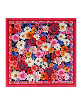 Wisteria-print twill scarf (50 x 50) - | Dolce & Gabbana