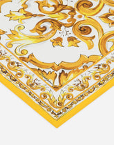 Majolica-print twill scarf (50 x 50) - | Dolce & Gabbana