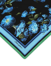 Bluebell-print twill scarf (50 x 50) - | Dolce & Gabbana