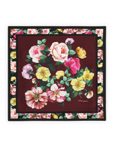 Bluebell-print twill scarf (50 x 50) - | Dolce & Gabbana