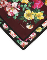Bluebell-print twill scarf (50 x 50) - | Dolce & Gabbana