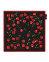 Cherry-print twill scarf (50x50) - | Dolce & Gabbana