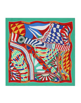 Carretto-print twill scarf (50 x 50) - | Dolce & Gabbana