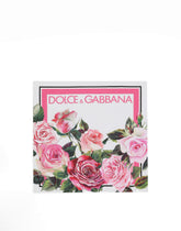 50x50 Rose Print Silk Twill Scarf - | Dolce & Gabbana