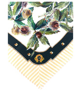 TWILL FOULARD WITH GRAPE PRINT: 50 X 50CM - 20 X 20 INCHES - | Dolce & Gabbana