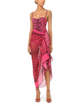 Neon leopard-print silk scarf (120 x 200) - | Dolce & Gabbana