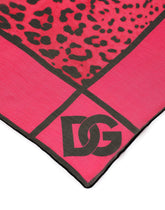 Neon leopard-print silk scarf (120 x 200) - | Dolce & Gabbana