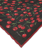 Cherry-print silk scarf (120x200) - | Dolce & Gabbana