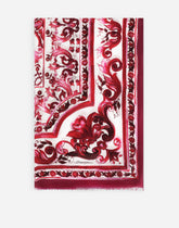 Printed cashmere and modal scarf (135 x 200) - | Dolce & Gabbana