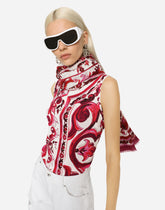 Printed cashmere and modal scarf (135 x 200) - | Dolce & Gabbana