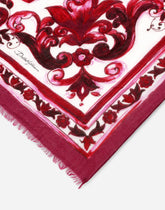 Printed cashmere and modal scarf (135 x 200) - | Dolce & Gabbana