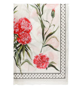 Poppy-print modal and cashmere scarf - | Dolce & Gabbana