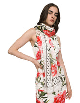 Poppy-print modal and cashmere scarf - | Dolce & Gabbana