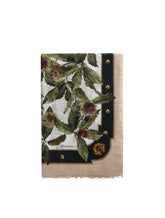 MODAL AND CASHMERE SCARF WITH GRAPE PRINT: 135 X 200CM- 53 x 78 INCHES - | Dolce & Gabbana