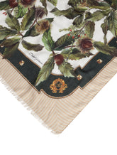 MODAL AND CASHMERE SCARF WITH GRAPE PRINT: 135 X 200CM- 53 x 78 INCHES - | Dolce & Gabbana