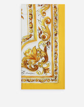 Large majolica-print twill scarf (140 x 140) - | Dolce & Gabbana