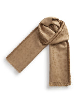 140 x 140 scarf in jacquard wool and silk with leo pattern - | Dolce & Gabbana