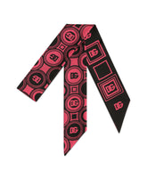 Twill headscarf with DG logo print - | Dolce & Gabbana