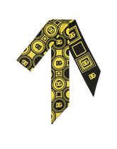 Twill headscarf with DG logo print - | Dolce & Gabbana