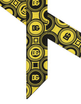 Twill headscarf with DG logo print - | Dolce & Gabbana