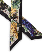 TWILL BANDEAU WITH GRAPE PRINT - | Dolce & Gabbana