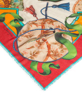 Scarf in modal and cashmere with Silk road print: 140 x 140cm- 55 x 55 inches - | Dolce & Gabbana