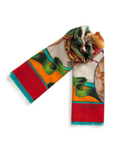 Scarf in modal and cashmere with Silk road print: 140 x 140cm- 55 x 55 inches - | Dolce & Gabbana