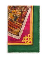Scarf in modal and cashmere with Silk road print: 140 x 140cm- 55 x 55 inches - | Dolce & Gabbana