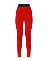 Spandex jersey leggings with elasticated band DGVIB3 - | Dolce & Gabbana