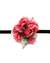 Silk choker with flower - | Dolce & Gabbana