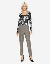 Low-rise glen plaid pants - | Dolce & Gabbana