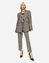 Low-rise glen plaid pants - | Dolce & Gabbana