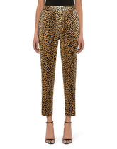 Ocelot-print satin pajama pants - | Dolce & Gabbana